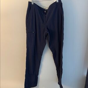 L.L. Bean Navy Straight-Leg Outdoor Travel Pants